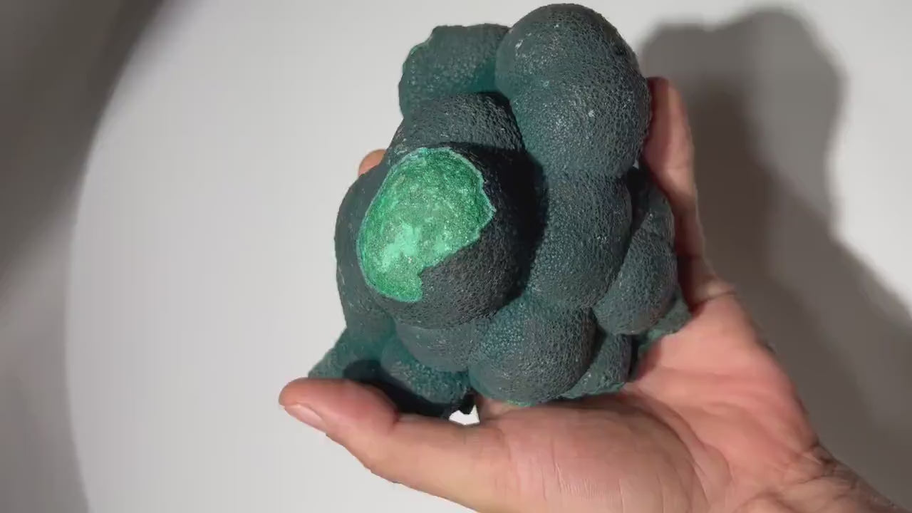 3.2 LB Botryoidal Malachite Crystallized Specimen