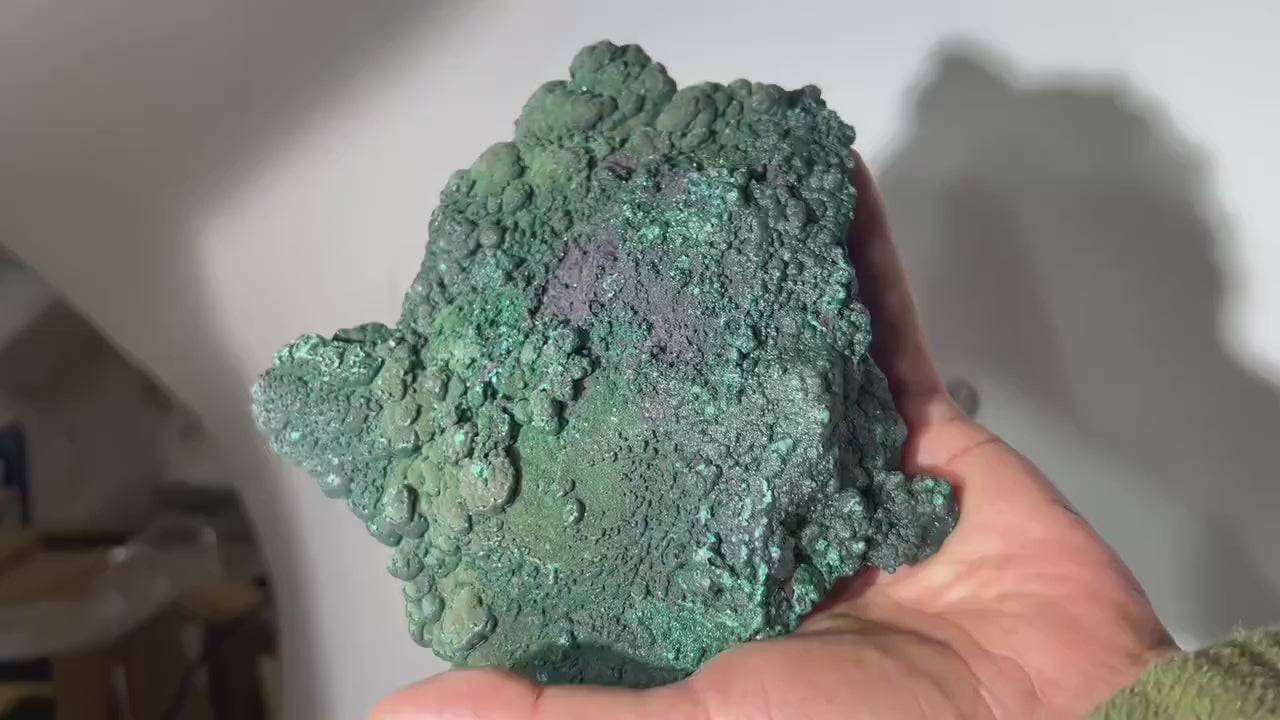 1.8 LB Botryoidal Malachite Crystallized Specimen