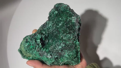 3.75 LB Fibrous Malachite Collector Specimen