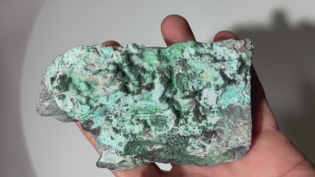 0.61 LB Crystallized Chrysocolla & Malachite  Specimen