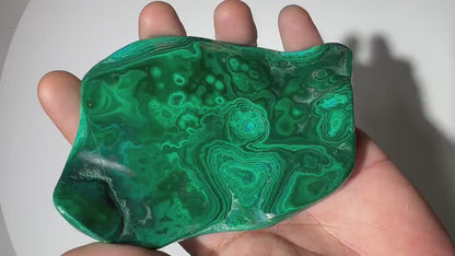 0.55 LB Polished Malachite & Chrysocolla Freeform