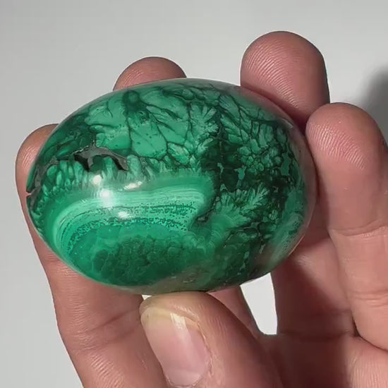 0.34 LB  Malachite Geode Egg