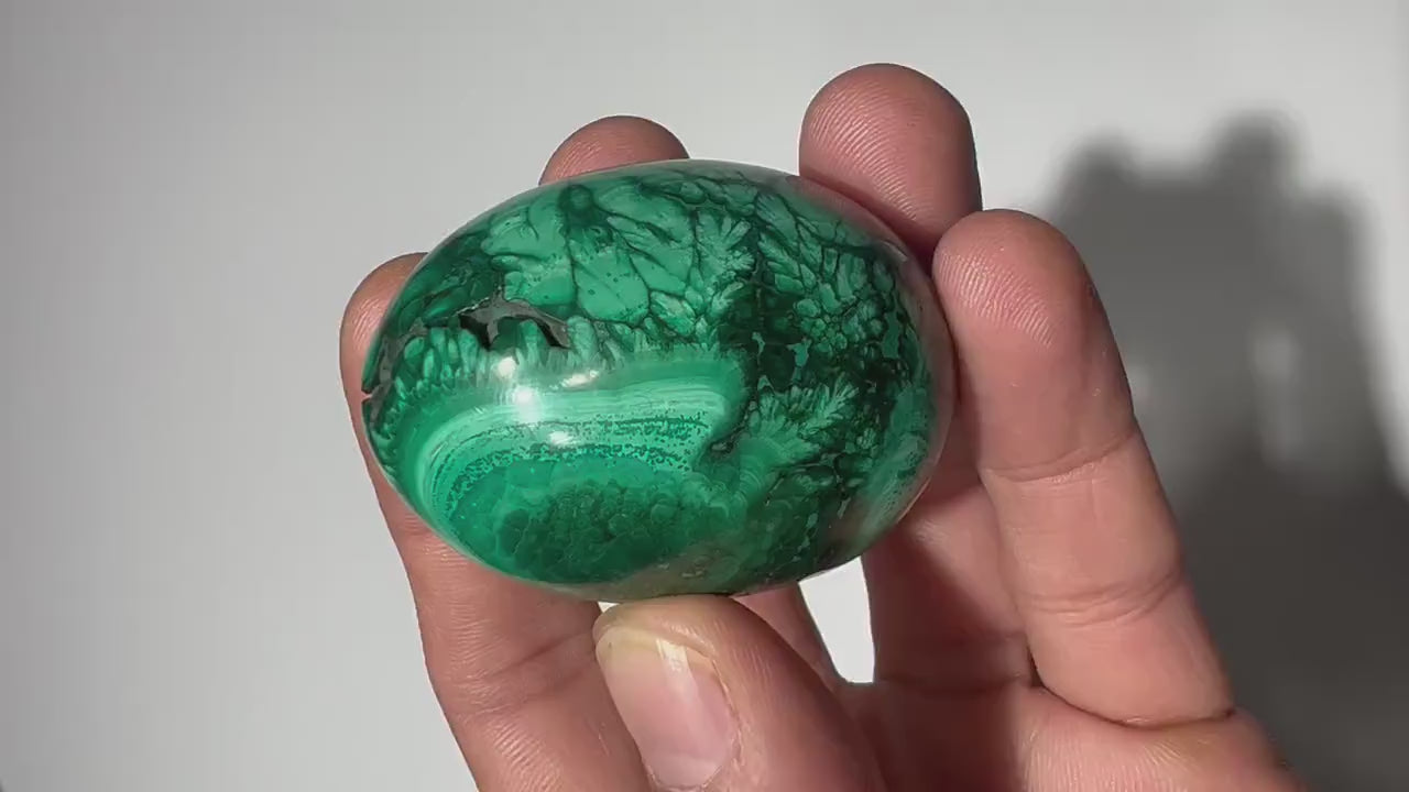 0.34 LB  Malachite Geode Egg